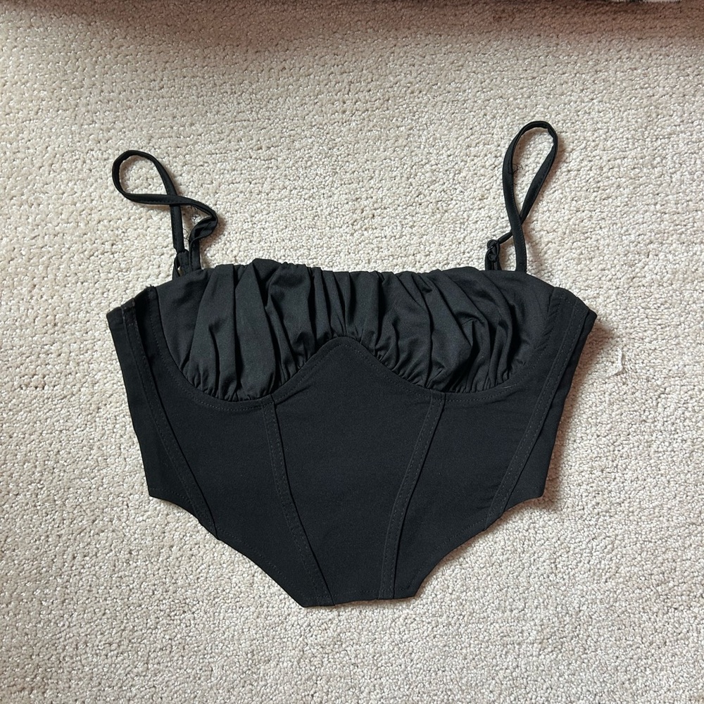 Black corset top